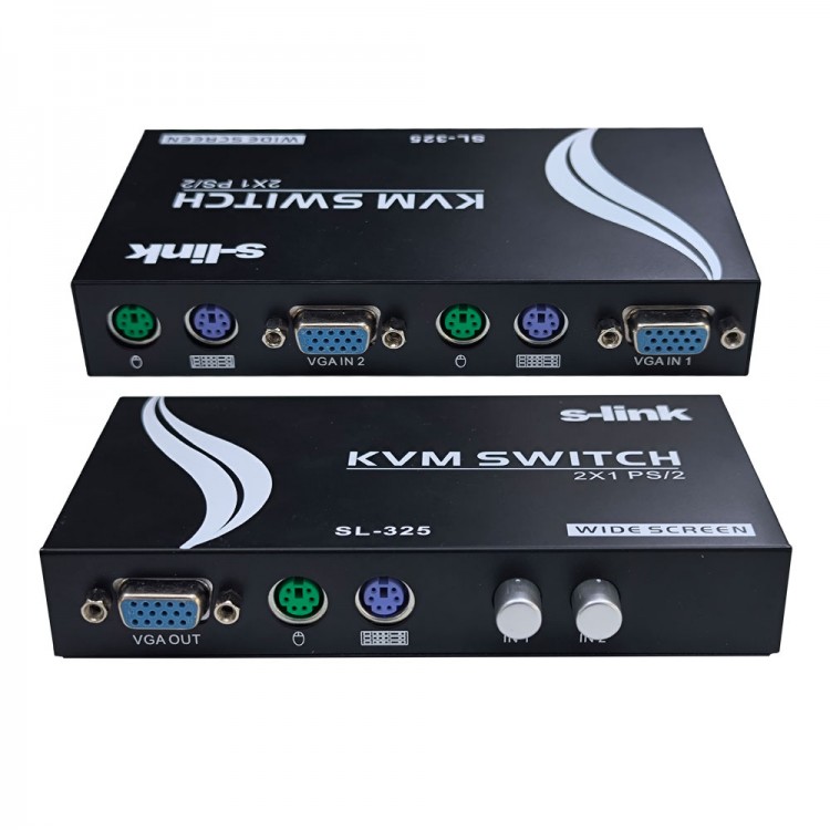 2 Port PS/2 Kvm Switch Manuel anahtarlı seçmeli 2 port ps2 kvm switch