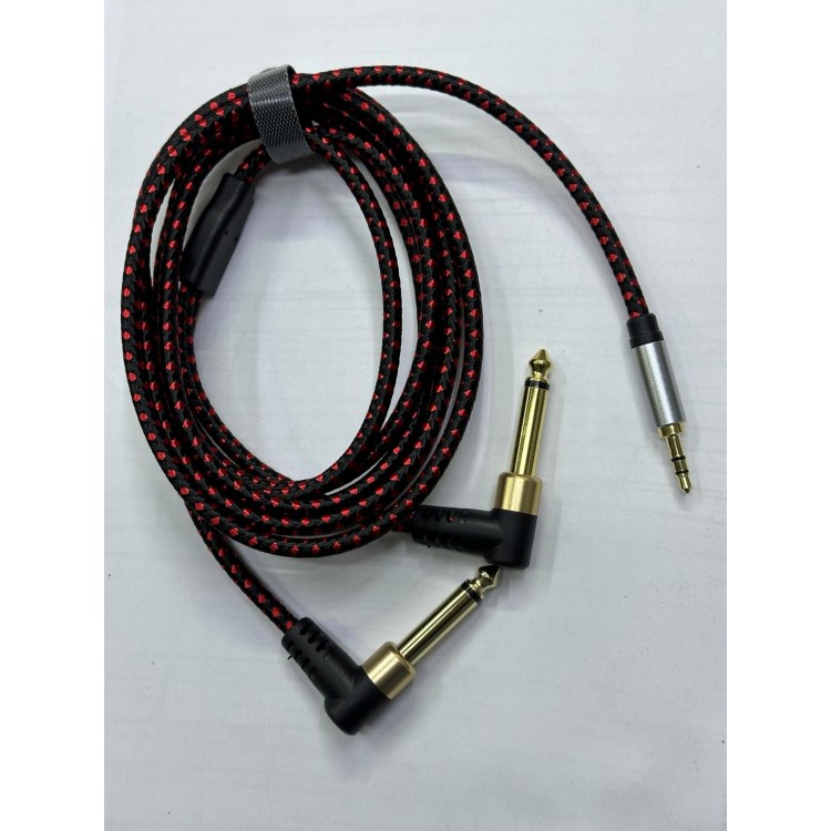 2 metre 2 x 6.3 mm mono 3.5 mm stereo kablo 3.5 mm aux 6.3 mm mono amfi kablosu 2 metre 2 x 6.3 mm mono 3.5 mm stereo kablo 3.5 mm aux 6.3 mm mono amfi kablosu