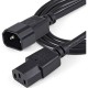 2 metre 3x1 mm power uzatma kablosu erkek dişi power kablo c13 c14 kablo