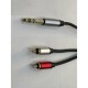 Çivi jack rca kablo 6.3 mm 2 rca kablo rca amfi kablosu Çivi jack rca kablo 6.3 mm 2 rca kablo rca amfi kablosu