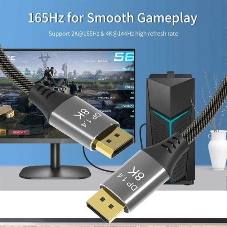 8k displayport kablo 8k v1.4 display kablo 2m 8k displayport kablo 8k v1.4 display kablo 2m
