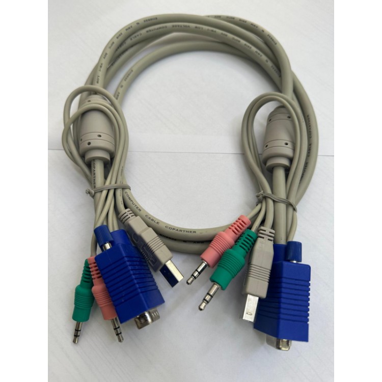 2 metre dişi erkek kvm switch kablosu erkek dişi kvm kablo