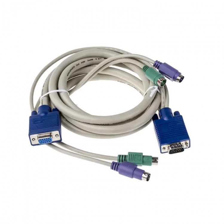 2 metre erkek dişi kvm switch kablosu dişi erkek kvm kablo