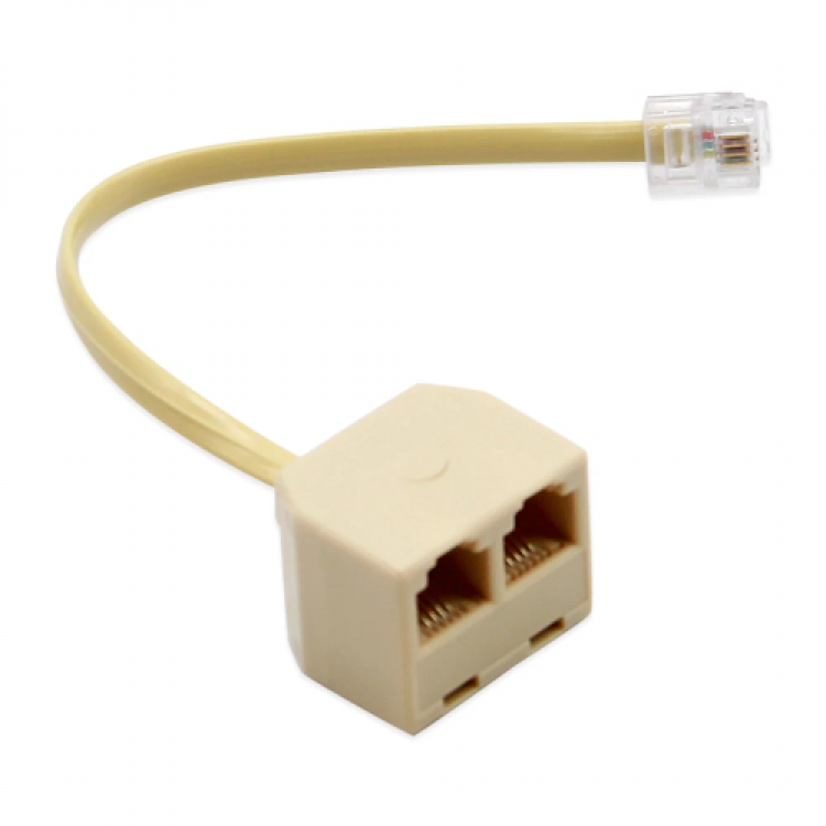2 port rj11 splitter 2 li rj11 çoğaltıcı kablolu rj11 çoğaltıcı