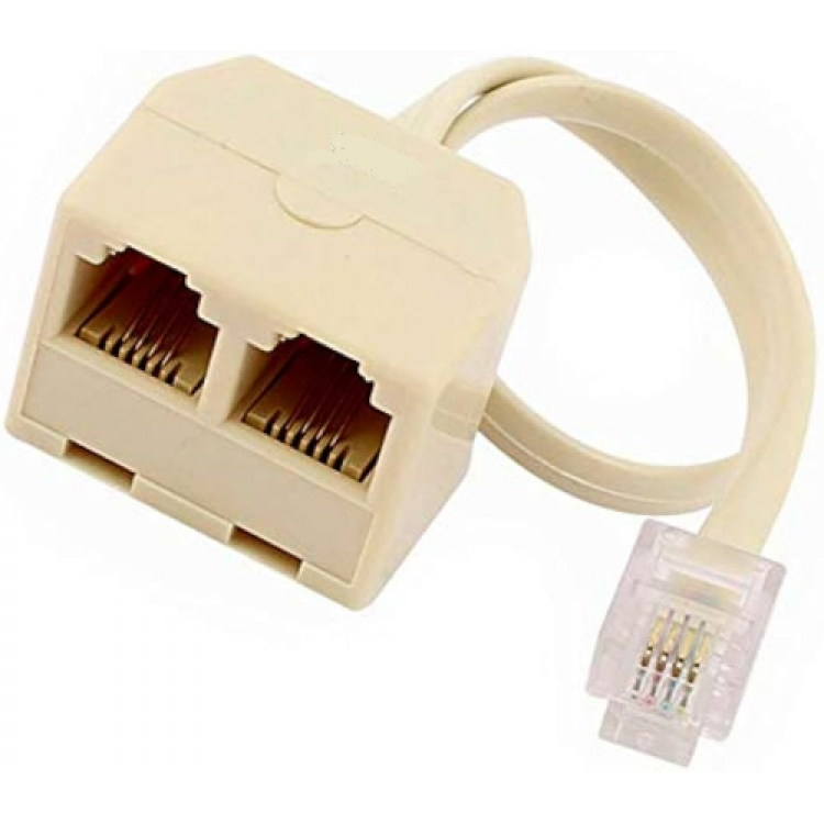 2 port rj11 splitter 2 li rj11 çoğaltıcı kablolu rj11 çoğaltıcı