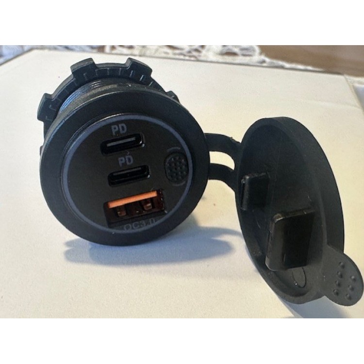 Tekne için çoklu hızlı şarj karavan için 2 typec usb montaj tipi şarj kp-481 Tekne için çoklu hızlı şarj karavan için 2 typec usb montaj tipi şarj kp-481