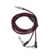 3.5 mm stereo to 2 x 6.3 mm mono L tipi 90 derece anfi ses kablosu 2m 3.5 mm stereo to 2 x 6.3 mm mono L tipi 90 derece anfi ses kablosu 2m