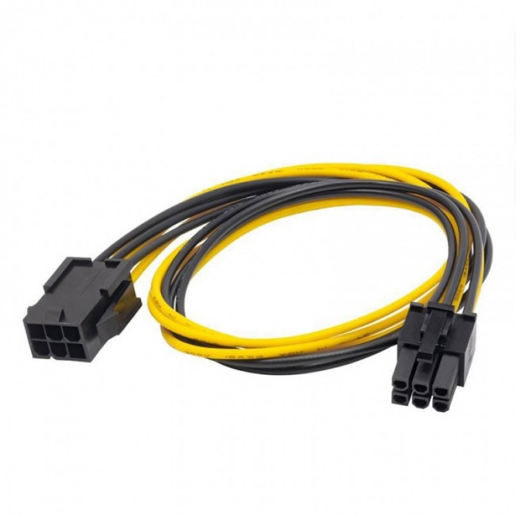 20 cm 6 pin ekran kartı power uzatma kablosu 6 pin uzatma kablosu