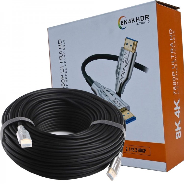8K 4K 7680P Ultra hdmı fiber optik hdmi kablo 20m