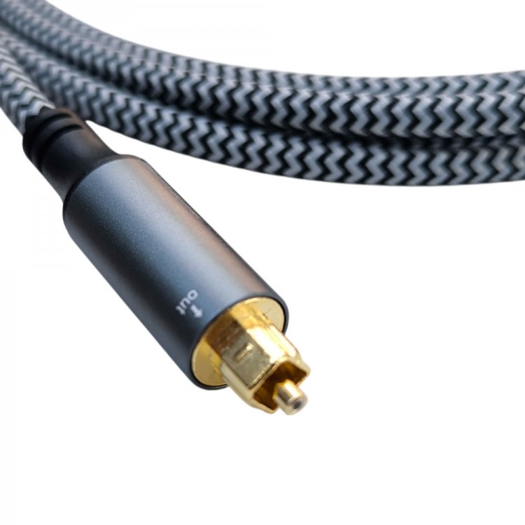 Type C -Toslink Dijital Optik Ses Kablosu type c (in) optik (out) örgülü kablo 1.8m