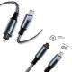 Type C -Toslink Dijital Optik Ses Kablosu type c (in) optik (out) örgülü kablo 1.8m