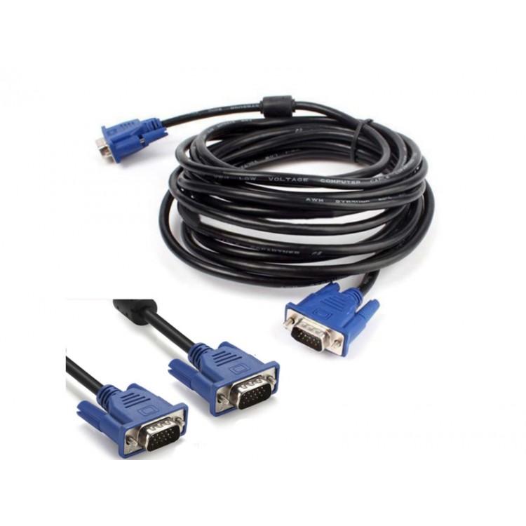 20 metre vga kablo 20 metre 15 pin erkek erkek kablo