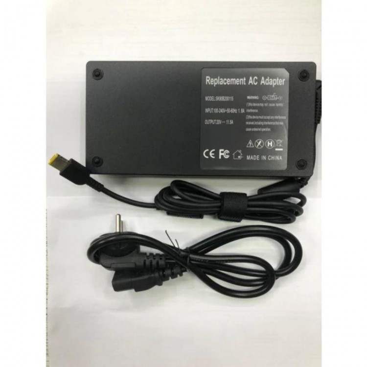 20v 11.5A notebook şarj adaptörü 230 watt usb kare uçlu şarj adaptörü