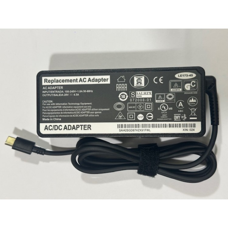 90 watt lenovo uyumlu typec adaptör 20 volt 4.5 amper type-c adaptör 90 watt lenovo uyumlu typec adaptör 20 volt 4.5 amper type-c adaptör