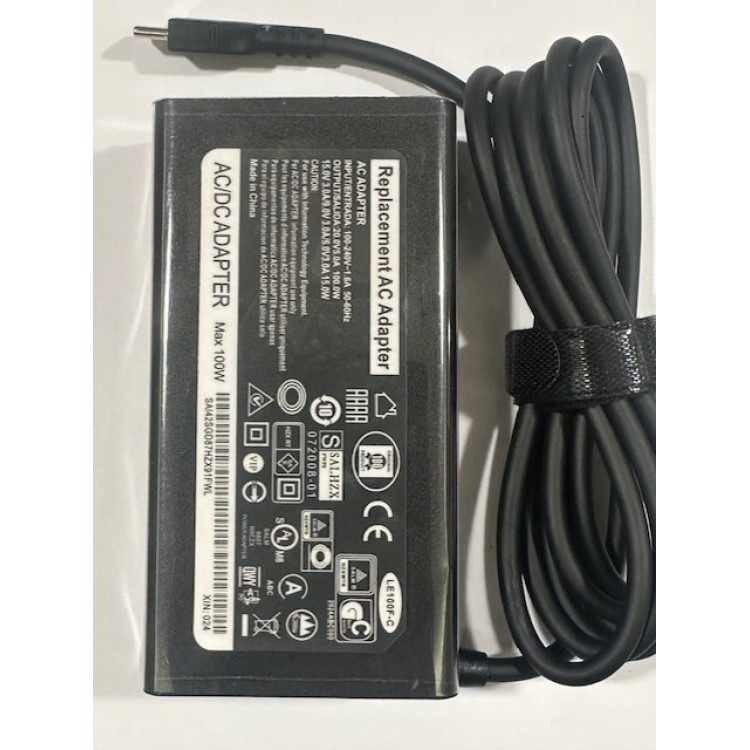20 volt 5 amper typec adaptör 100 watt typec adaptör