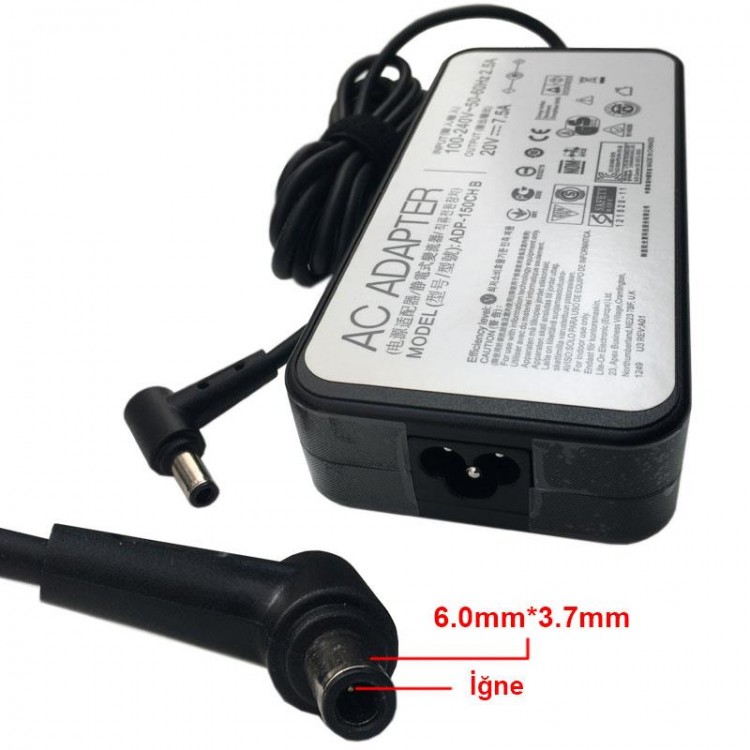 asus uyumlu 20v 7.5A notebook adaptörü 6.0mmx3.7mm 20v 7.5A iğneli adaptör asus uyumlu 20v 7.5A notebook adaptörü 6.0mmx3.7mm 20v 7.5A iğneli adaptör