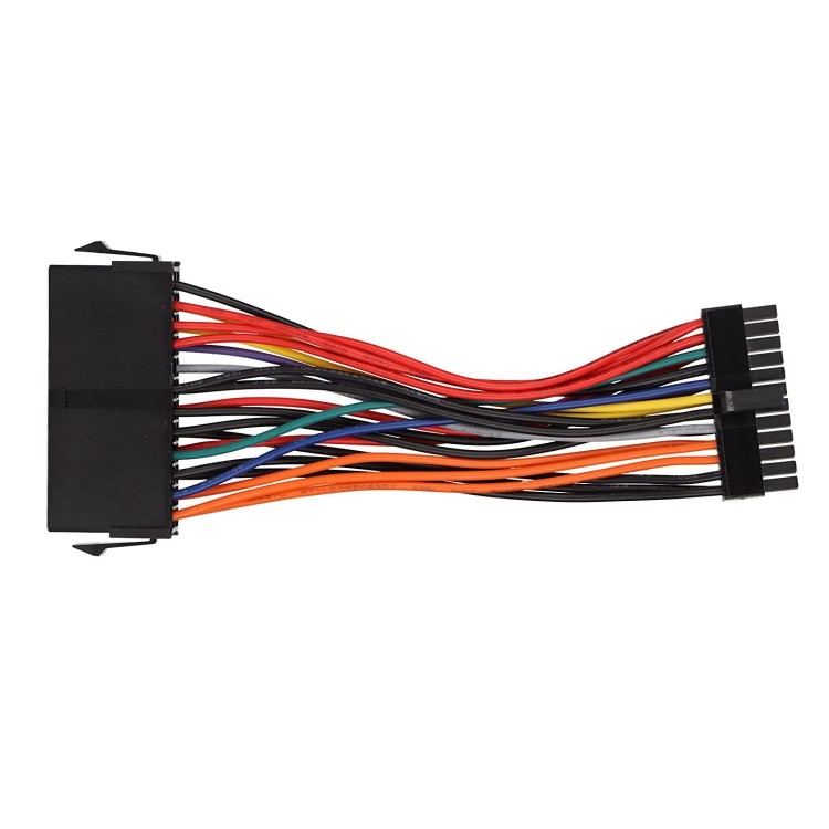 Dell uyumlu 24 pin çevirici 24 pin mini 24 pin power supply çevirici kablo