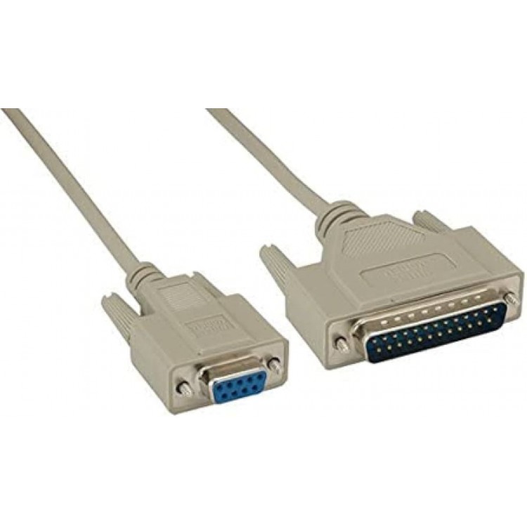 25 pin 9 pin kablo dişi 9 pin erkek 25 pin kablo 1.8 metre