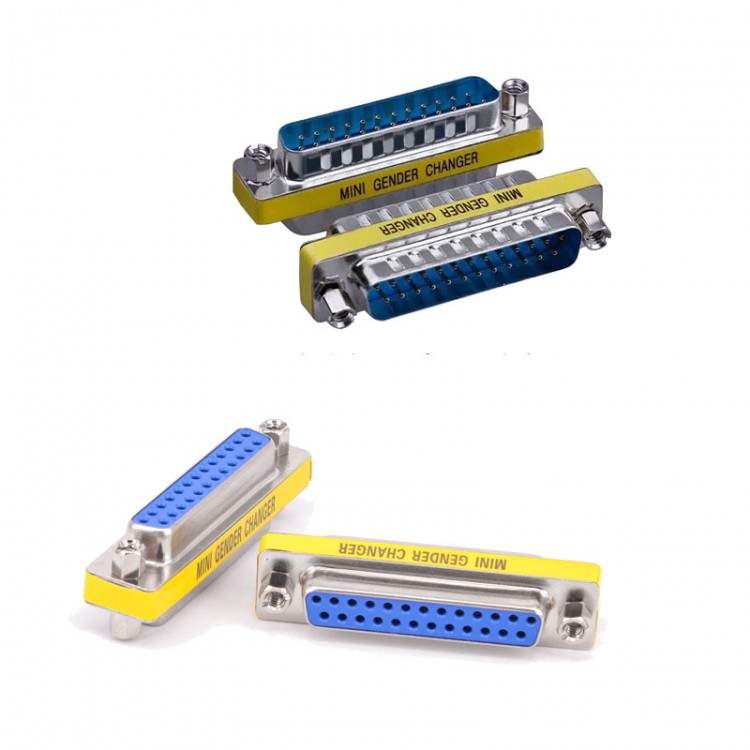 25 pin LPT paralel port dişi dişi - erkek erkek çecirici 2'li set