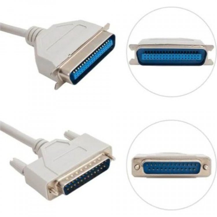 25 pin paralel LPT to 36 pin dotmatrix yazıcı girişli kablo 3m 25 pin paralel LPT to 36 pin dotmatrix yazıcı girişli kablo 3m