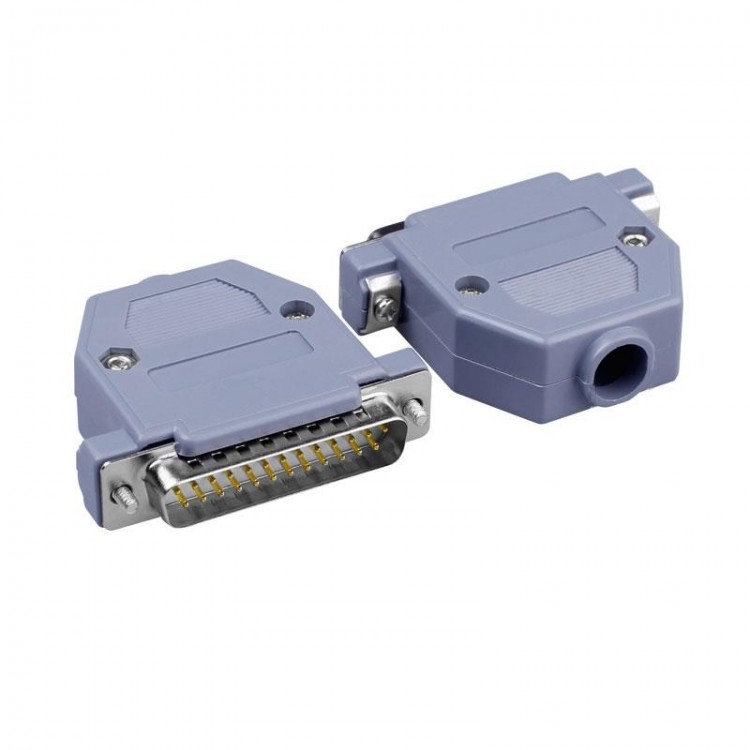 25 pin paralel lpt erkek lehim tipi soket + kapak DB25 soket