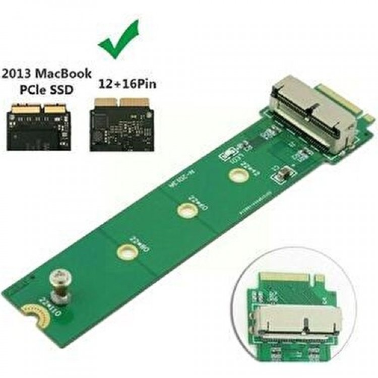 28 pin(12+16) pin macbook ssd nvme çevirici 2013 2014 2015 2016
