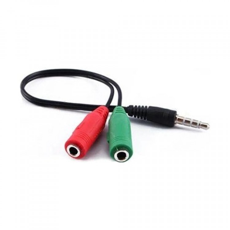 3.5 mm kulaklık mikrofon ayırıcı birleştirici erkek dişi kablo 3.5 mm kulaklık mikrofon ayırıcı birleştirici erkek dişi kablo
