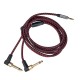 3.5 mm stereo to 2 x 6.3 mm mono L tipi 90 derece anfi ses kablosu 2m 3.5 mm stereo to 2 x 6.3 mm mono L tipi 90 derece anfi ses kablosu 2m