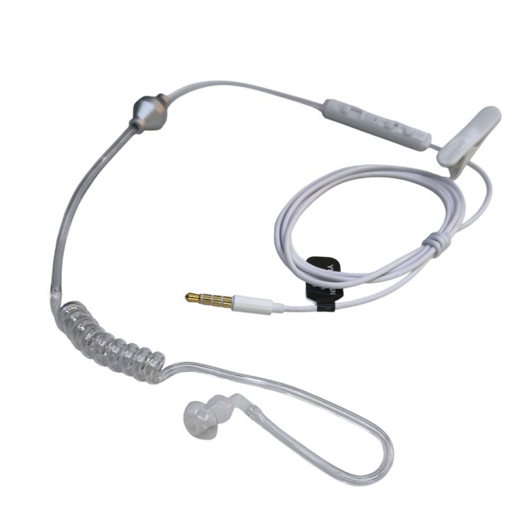 mikrofonlu 3.5mm 4 boğum sipiral mono koruma kulaklığı mikrofonlu 3.5mm 4 boğum sipiral mono koruma kulaklığı