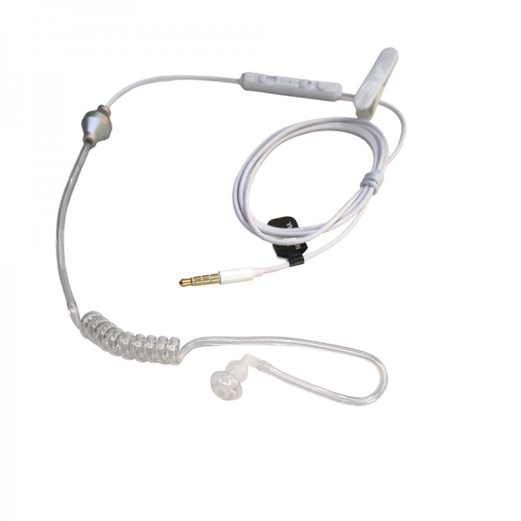 mikrofonlu 3.5mm 4 boğum sipiral mono koruma kulaklığı