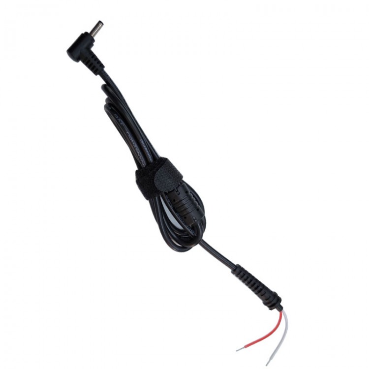 3.5x1.35 mm L tipi 90 derece notebook adaptör tamir kablosu 1m 3.5x1.35 mm L tipi 90 derece notebook adaptör tamir kablosu 1m