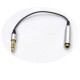 3,5mm stereo to 3,5mm stereo dişi erkek çevirici aux uzatma 15cm