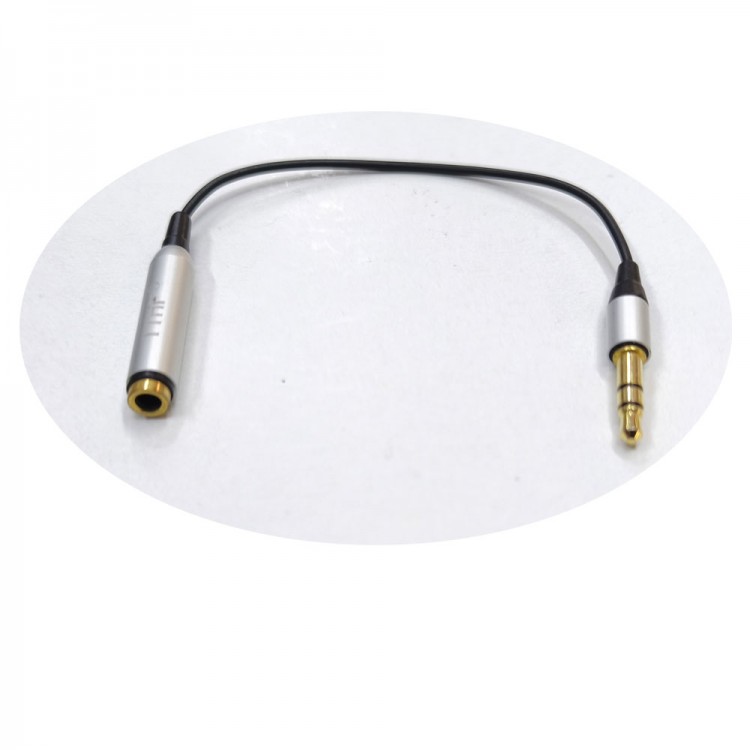 3,5mm stereo to 3,5mm stereo dişi erkek çevirici aux uzatma 15cm