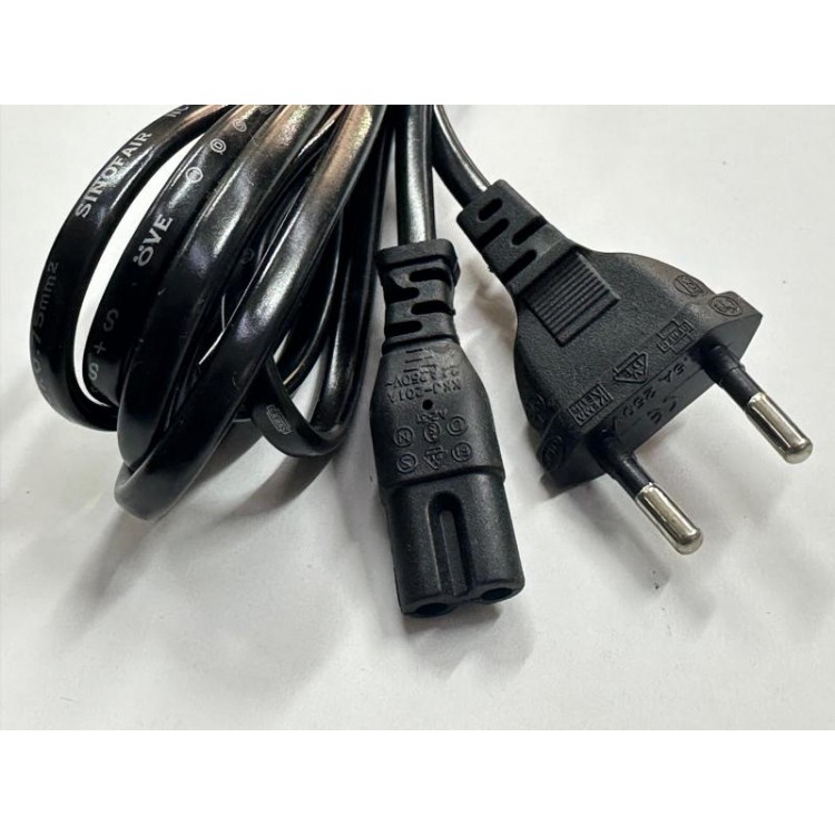 3 metre 2 li power kablo 3 metre ışıldak kablosu 3 metre televizyon power kablo