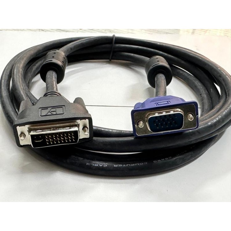3 metre dvi vga kablo 24+5 dvi vga kablo