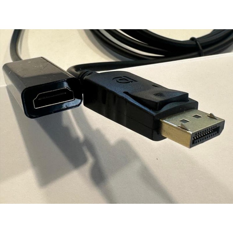3 metre erkek displayport dişi hdmi kablo