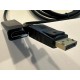3 metre erkek displayport dişi hdmi kablo