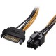 30 cm 15 pin sata 6 pin pci express kablo 15 pin erkek sata 6 pin dişi pci exp grafik kartı güç kablo 30 cm 15 pin sata 6 pin pci express kablo 15 pin erkek sata 6 pin dişi pci exp grafik kartı güç kablo