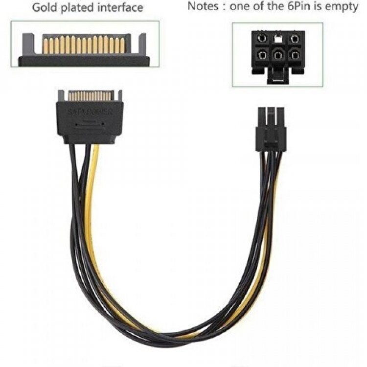 30 cm 15 pin sata 6 pin pci express kablo 15 pin erkek sata 6 pin dişi pci exp grafik kartı güç kablo 30 cm 15 pin sata 6 pin pci express kablo 15 pin erkek sata 6 pin dişi pci exp grafik kartı güç kablo