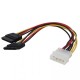 30 cm 4 erkek pin molex sata kablo 15 pin dişi çift sata kablo