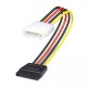 30 cm 4 pin erkek molex to 15 pin dişi sata power kablo