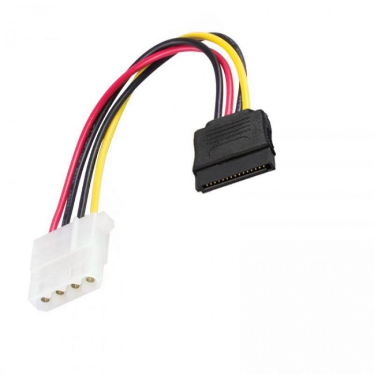30 cm 4 pin molex dişi to 15 pin dişi sata power kablo 30 cm 4 pin molex dişi to 15 pin dişi sata power kablo