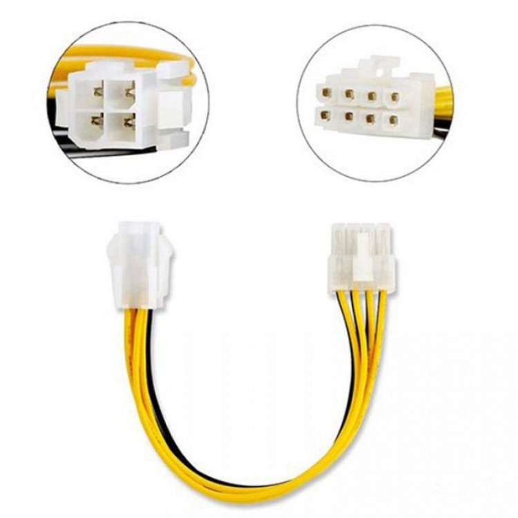 30 cm 4 pin to 8 pin güç kablo 4 pin to 8 pin cpu güç kablo