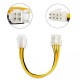 30 cm 4 pin to 8 pin güç kablo 4 pin to 8 pin cpu güç kablo