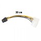 30 cm pci express to 2x 4 pin molex erkek kablo 6 pin pci exp 2x 4 pin erkek molex 30 cm power kablo 30 cm pci express to 2x 4 pin molex erkek kablo 6 pin pci exp 2x 4 pin erkek molex 30 cm power kablo