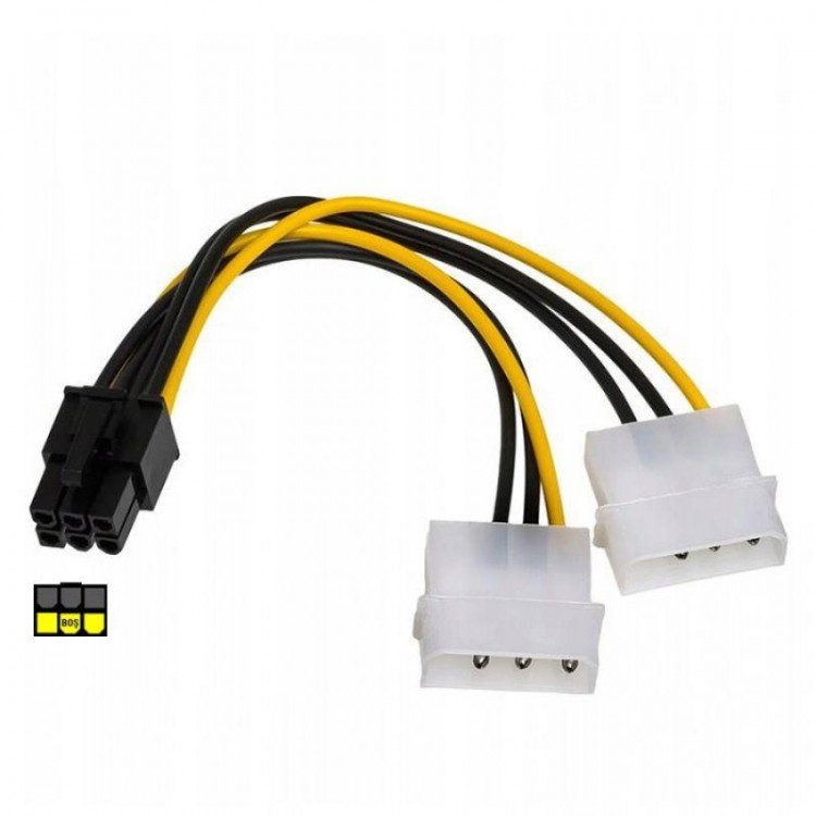 30 cm pci express to 2x 4 pin molex erkek kablo 6 pin pci exp 2x 4 pin erkek molex 30 cm power kablo 30 cm pci express to 2x 4 pin molex erkek kablo 6 pin pci exp 2x 4 pin erkek molex 30 cm power kablo