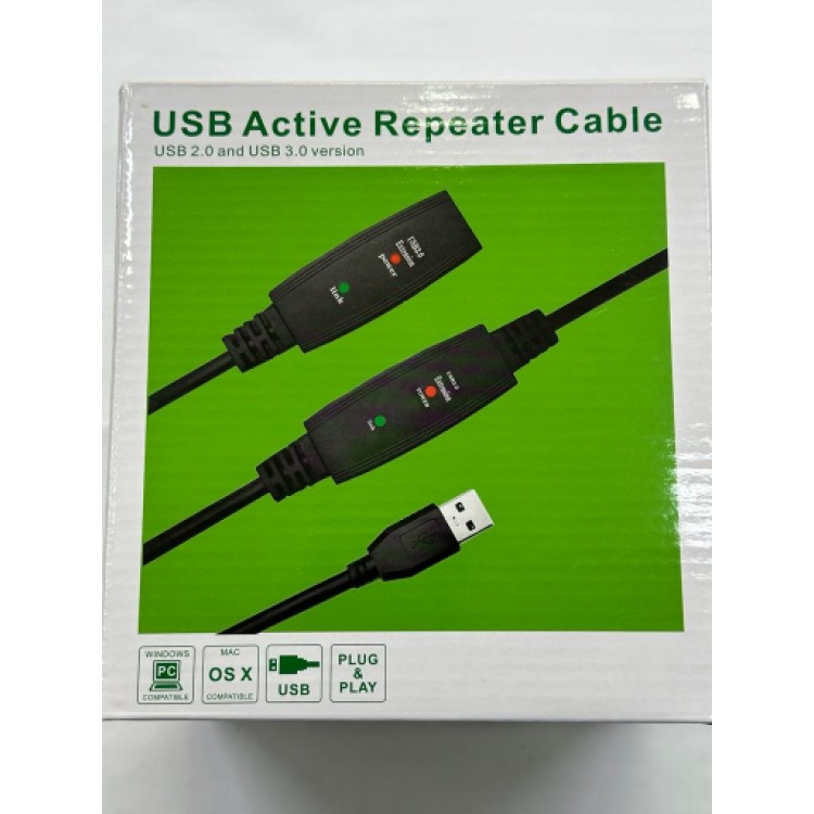 30 metre güç destekli usb 3.0 uzatma kablosu 30 metre elekrik destekli usb uzatma kablosu