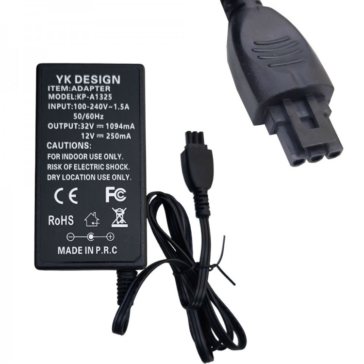 32V 1094 mA 12V 250mA muadil yazıcı adaptörü siyah uç 32V 1094 mA 12V 250mA muadil yazıcı adaptörü siyah uç