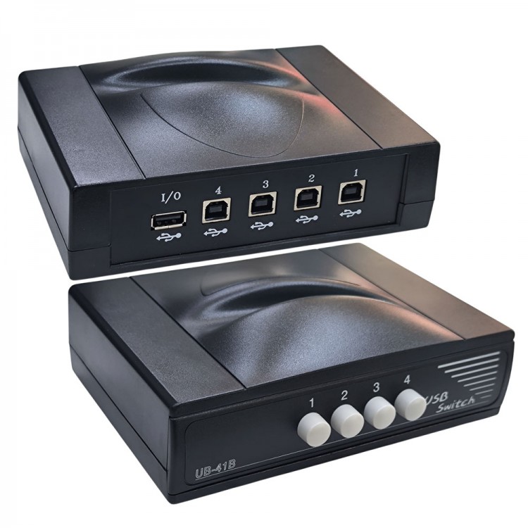 4 Port Usb Switch anahtarlı manuel seçmeli düğmeli switch