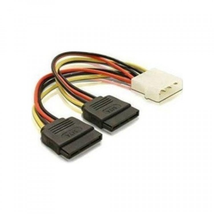 4 pin molex 15 pin çift sata güç kablosu 4 pin erkek molex 15 pin dişi çift sata güç kablosu